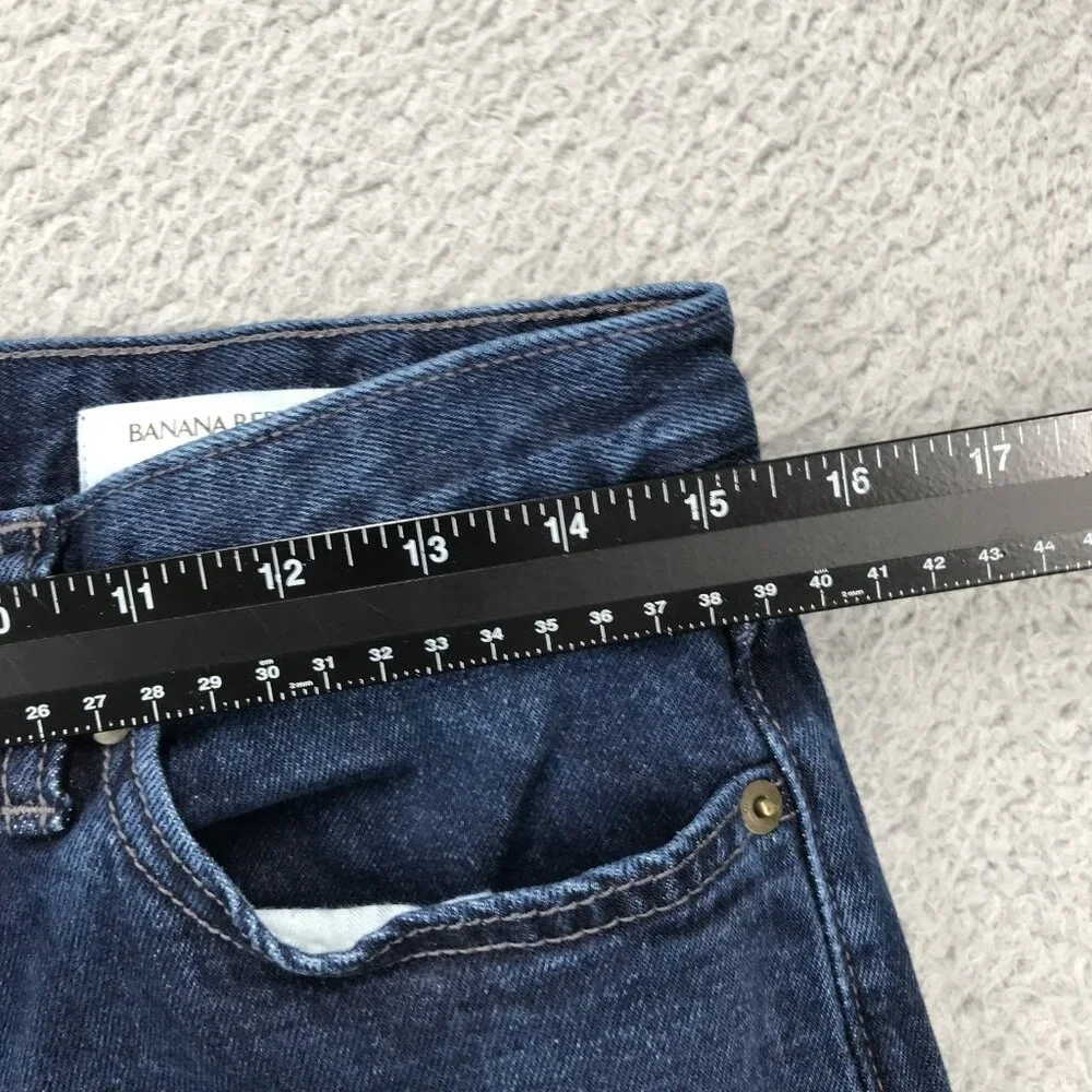 BANANA REPUBLIC Factory Jeans Mens 30x30 Slim Fit Standard Dark Washwell‎ Denim